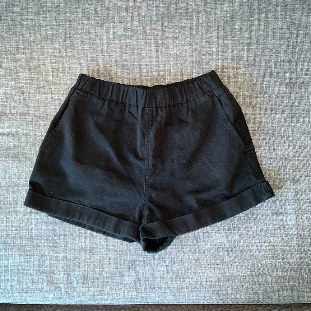 Black cargo shorts